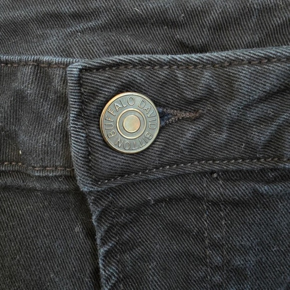 Buffalo David Bitton SAM-X Mens Slim Straight Stretch Black Jeans 38x30 - Picture 5 of 11
